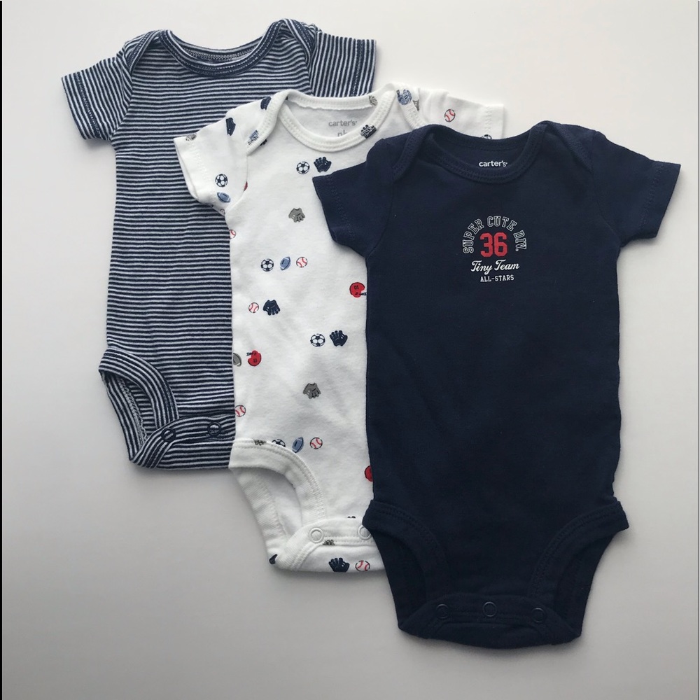 3 piece newborn onesies